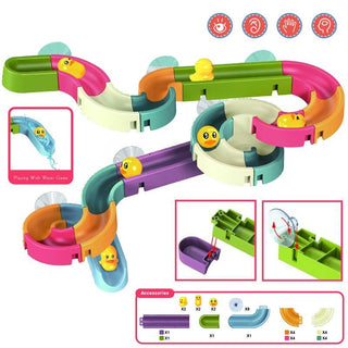 Baby Bath Toys Track Bathtub Kids Play for Kids Baby Shower Toy Marble Race Run Assembling Track Bathroom Children&#39;s Water Toys Junifera